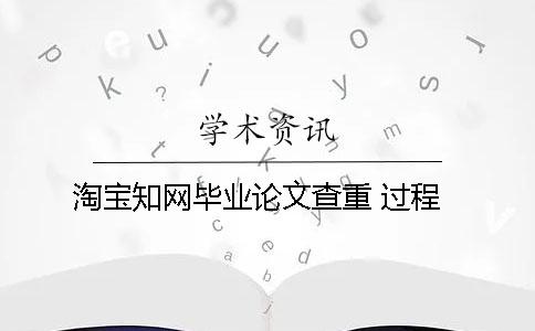 淘宝知网毕业论文查重 过程